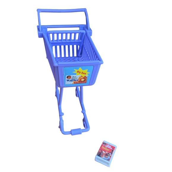 Barbie Other - VTG 1990's Purple Barbie Shopping Grocery Store Cart w/ waffles Aunt retired Ad